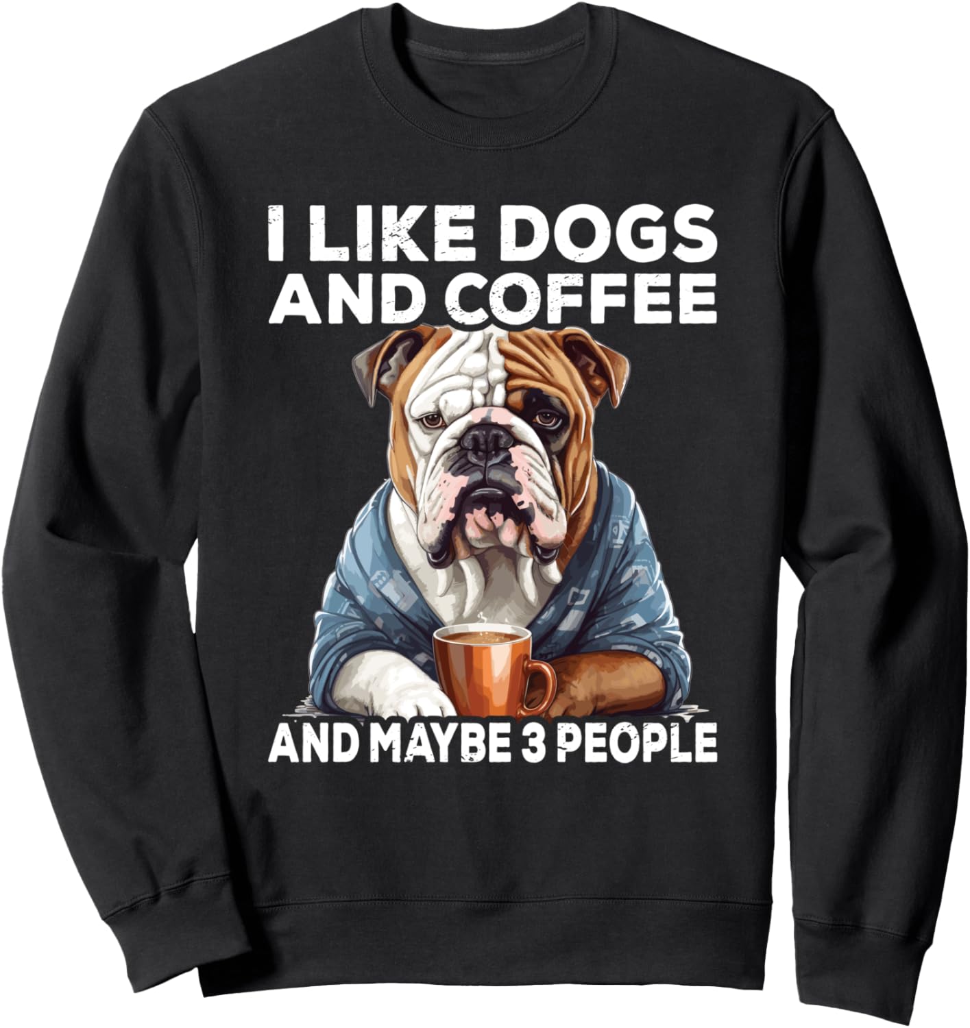 Мне нравятся собаки, кофе и, возможно, 3 человека. Толстовка с изображением бульдога и кофе Funny Saying I Animals & Fun I Ladies & Gentlemen, черный
Мне нравятся собаки, кофе и, возможно, 3 человека. Толстовка с изображением бульдога и кофе Funny Saying I Animals & Fun I Ladies & Gentlemen, черный