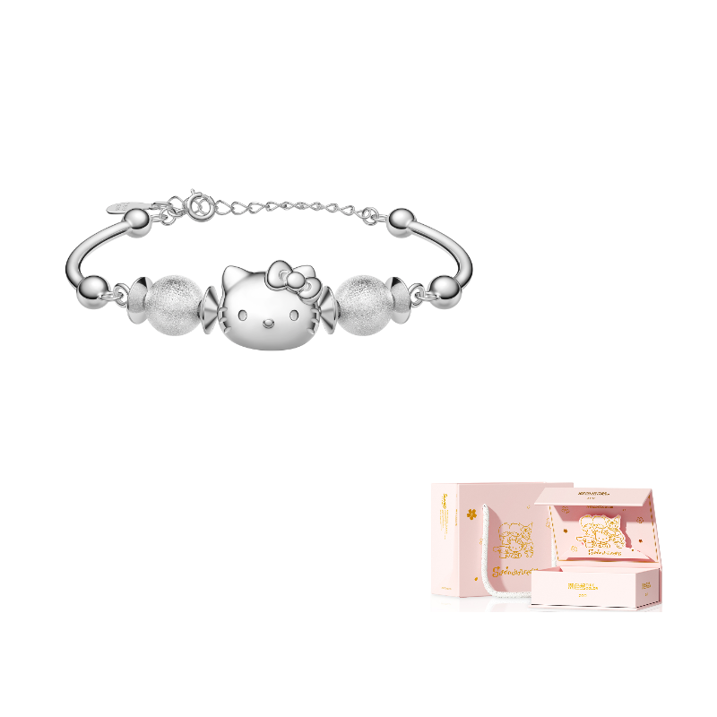 Sanrio Браслет s925 серебро с цирконием kt cat минималистичный стиль гладкий серебряный браслет, подарочный набор для женщин
Sanrio Браслет s925 серебро с цирконием kt cat минималистичный стиль гладкий серебряный браслет, подарочный набор для женщин
