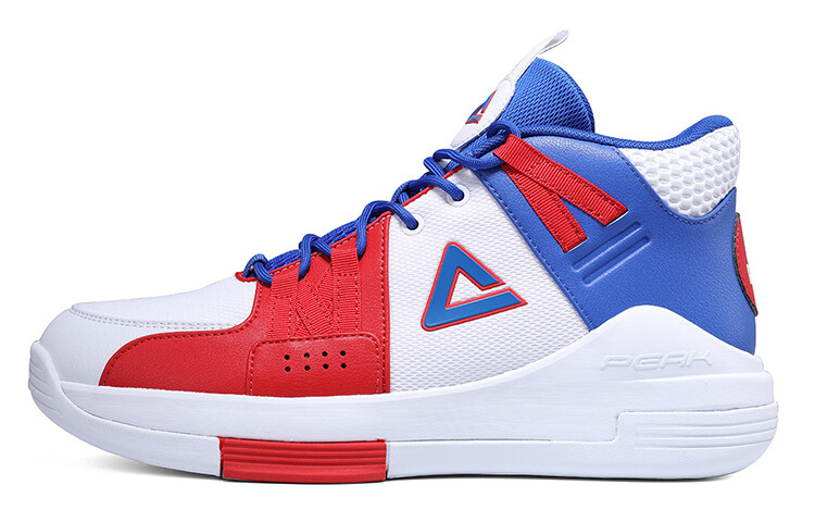Баскетбольные кроссовки мужские среднего размера, большие белые/большие красные/синие Peak
Баскетбольные кроссовки мужские среднего размера, большие белые/большие красные/синие Peak