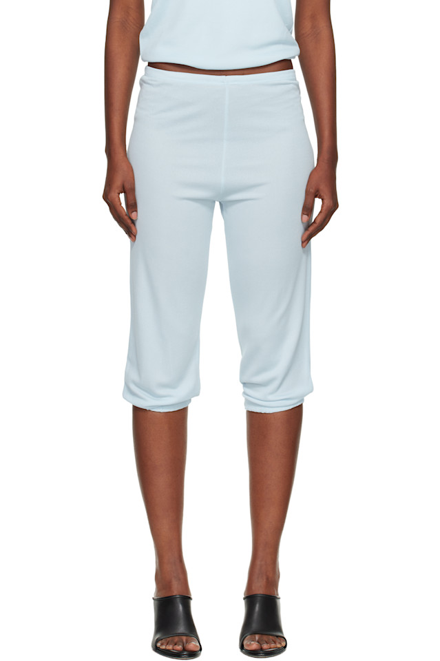 Bambou Roger Kwong Синие брюки для отдыха корсара из двустороннего крепового джерси для танцев
Bambou Roger Kwong Синие брюки для отдыха корсара из двустороннего крепового джерси для танцев