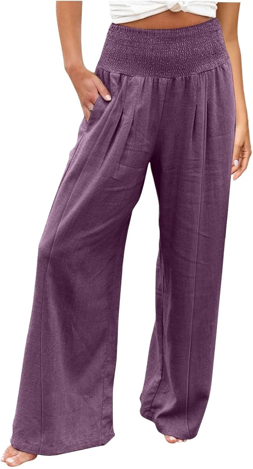 Льняные брюки женские Casual High Waisted Loose Wide Leg
Льняные брюки женские Casual High Waisted Loose Wide Leg