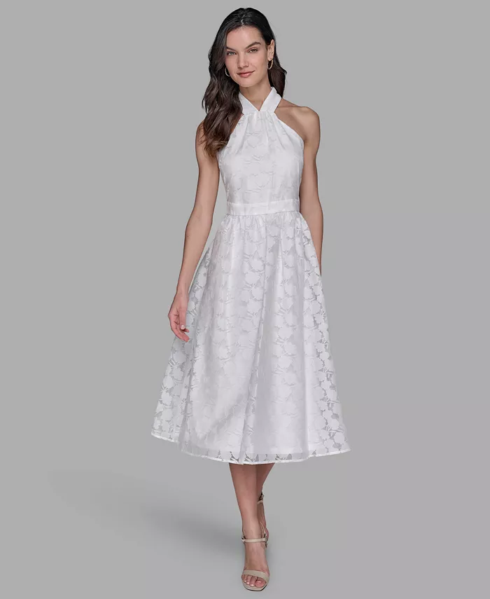 Женское миди-платье из органзы с эффектом burnout KARL LAGERFELD PARIS, белый
Женское миди-платье из органзы с эффектом burnout KARL LAGERFELD PARIS, белый