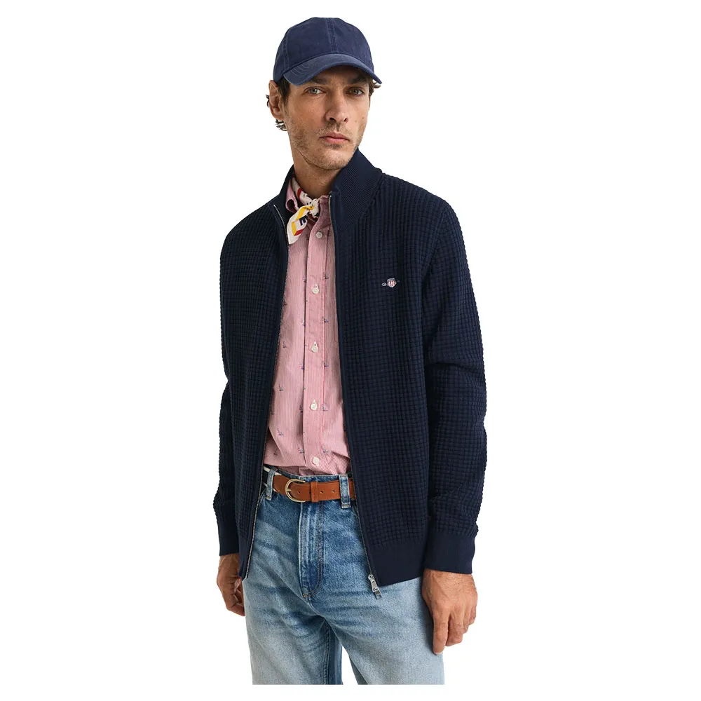 Кардиган Gant 8030250, синий 
Кардиган Gant 8030250, синий