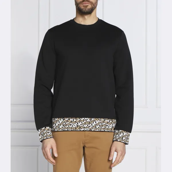 Толстовка стандартного кроя с волнистым узором в рубчик Kors Michael Kors, черный
Толстовка стандартного кроя с волнистым узором в рубчик Kors Michael Kors, черный