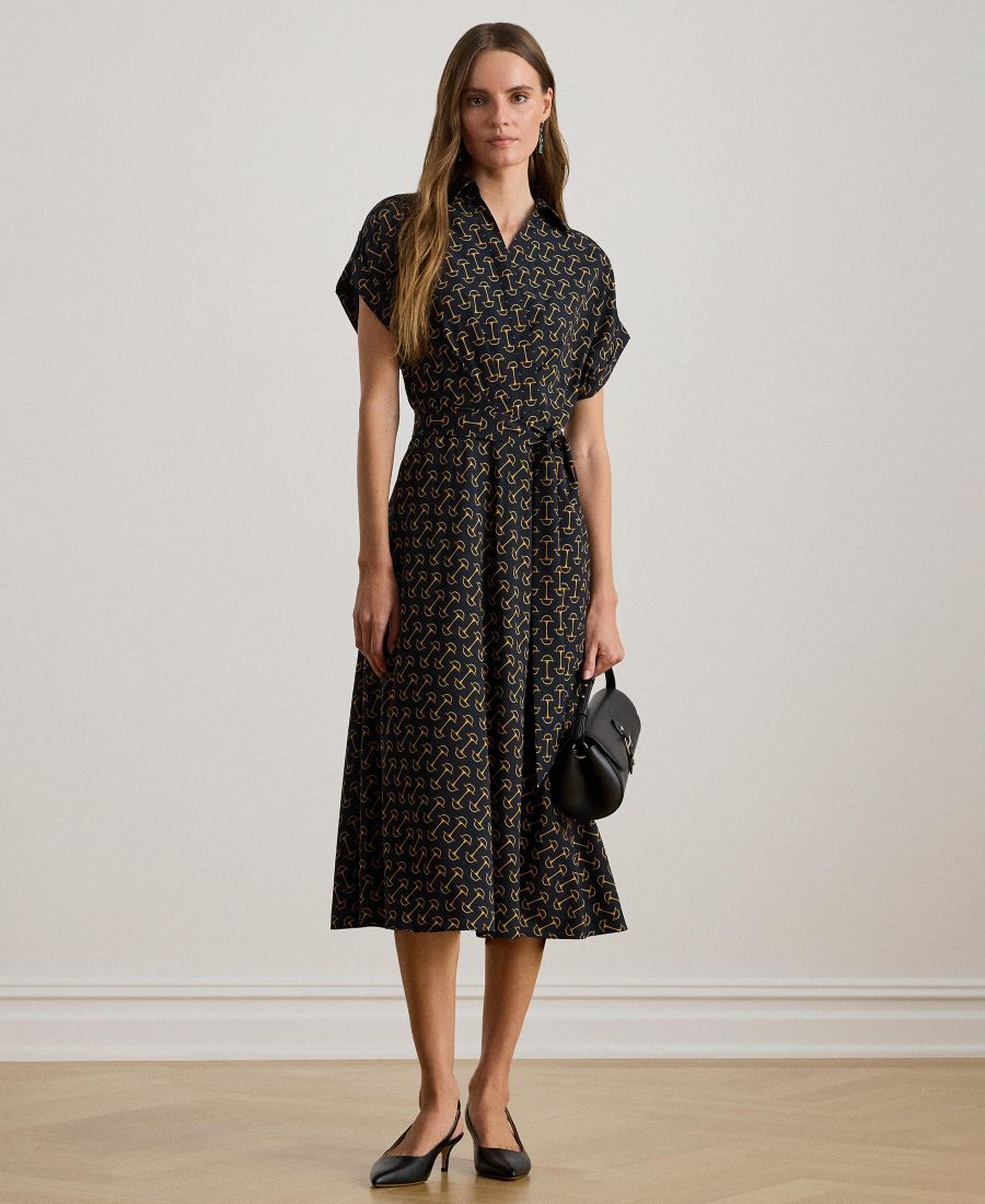 Женское платье с геометрическим принтом и поясом Lauren Ralph Lauren, Navy Multi
Женское платье с геометрическим принтом и поясом Lauren Ralph Lauren, Navy Multi