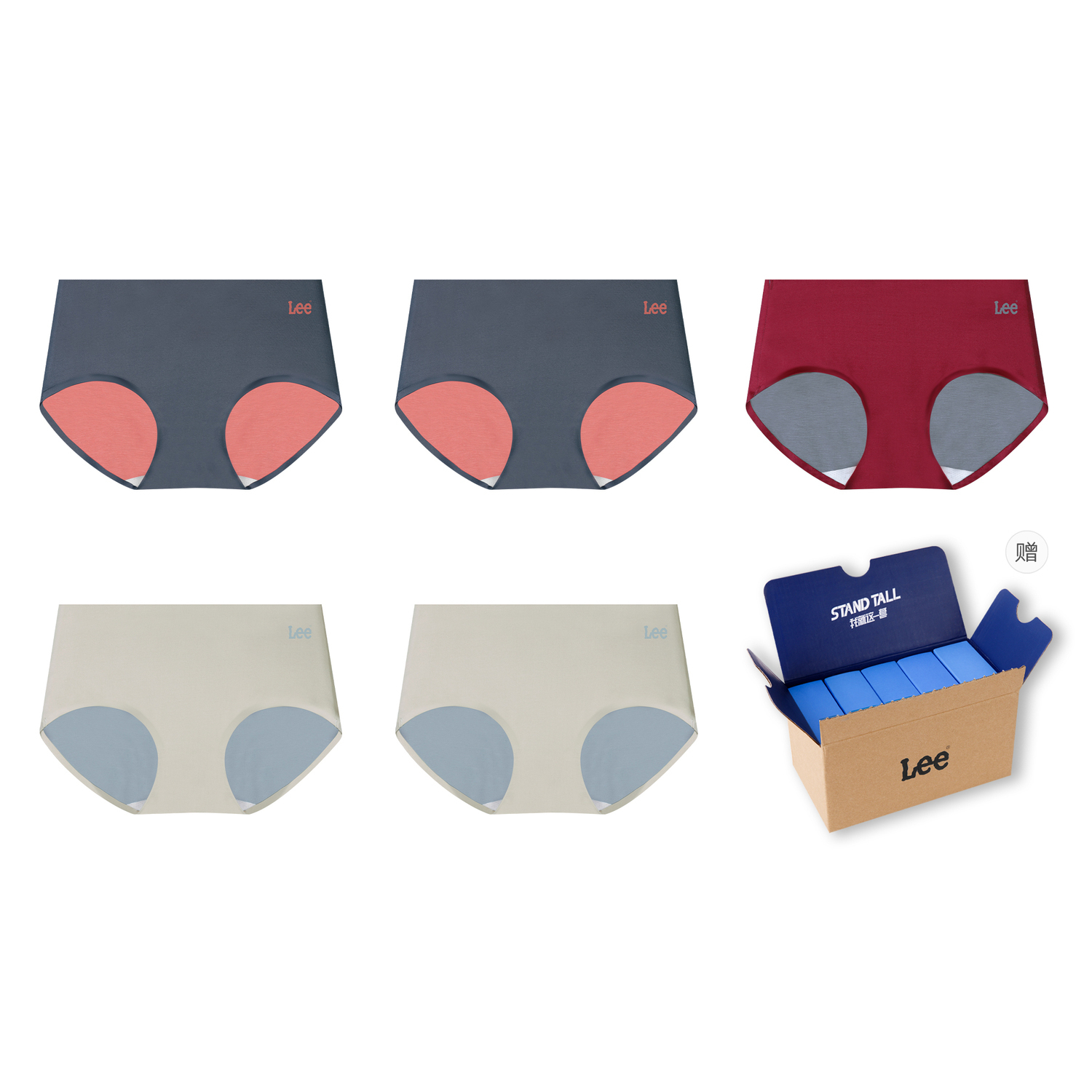 Lee Подарочный набор женского белья 5 пар
Lee Подарочный набор женского белья 5 пар