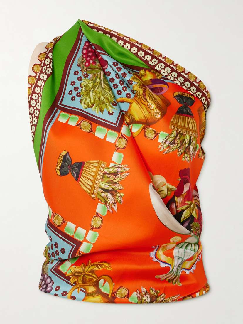 Шарф из шелкового твила с принтом «Рокко» Alémais, мультиколор
Шарф из шелкового твила с принтом «Рокко» Alémais, мультиколор