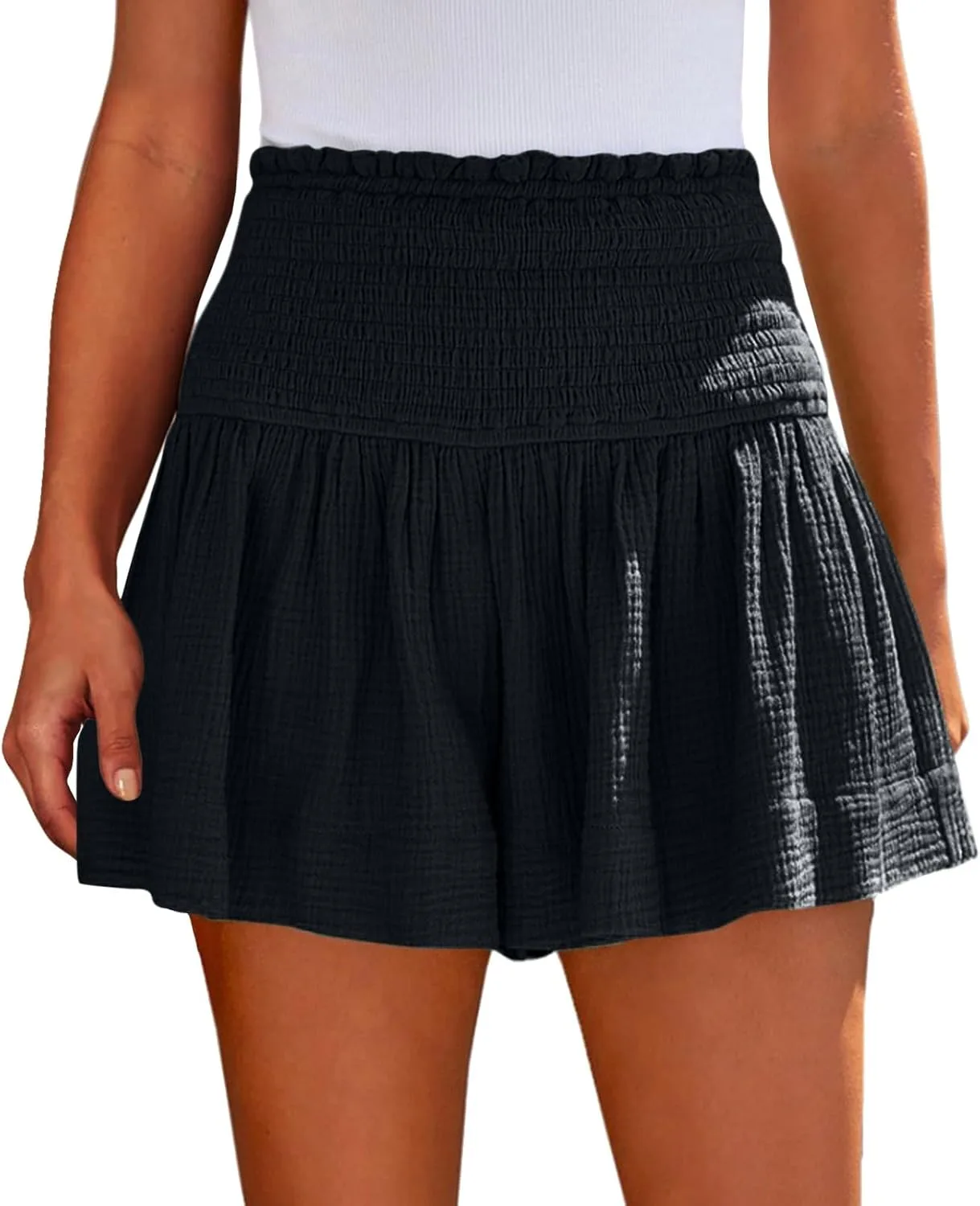 Льняные шорты для женщин Casual летние на резинке с высокой талией и широкими штанинами tobchonp
Льняные шорты для женщин Casual летние на резинке с высокой талией и широкими штанинами tobchonp