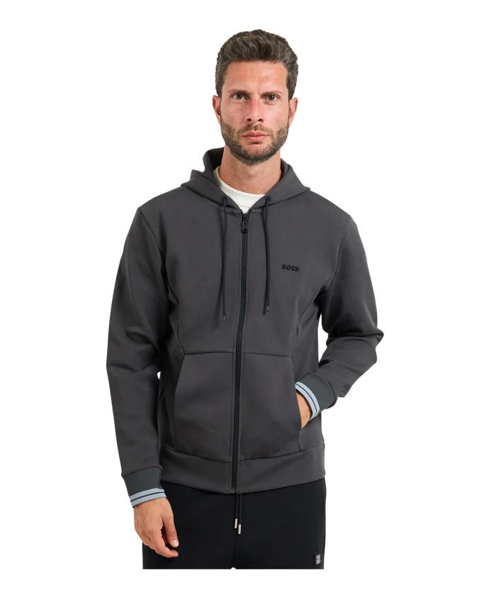 Зеленая толстовка с капюшоном в полоску Hugo, серый
Зеленая толстовка с капюшоном в полоску Hugo, серый