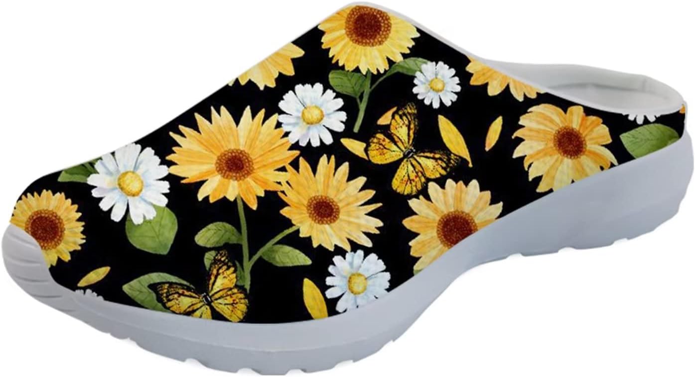 Forchrinse Южно-западные сандалии с арочной поддержкой для мужчин и женщин Navajo Aztec, тапочки-мюли для сада, прогулочные кроссовки для носки в помещении и на улице, Sunflower Daisy Butterfly
Forchrinse Южно-западные сандалии с арочной поддержкой для мужчин и женщин Navajo Aztec, тапочки-мюли для сада, прогулочные кроссовки для носки в помещении и на улице, Sunflower Daisy Butterfly