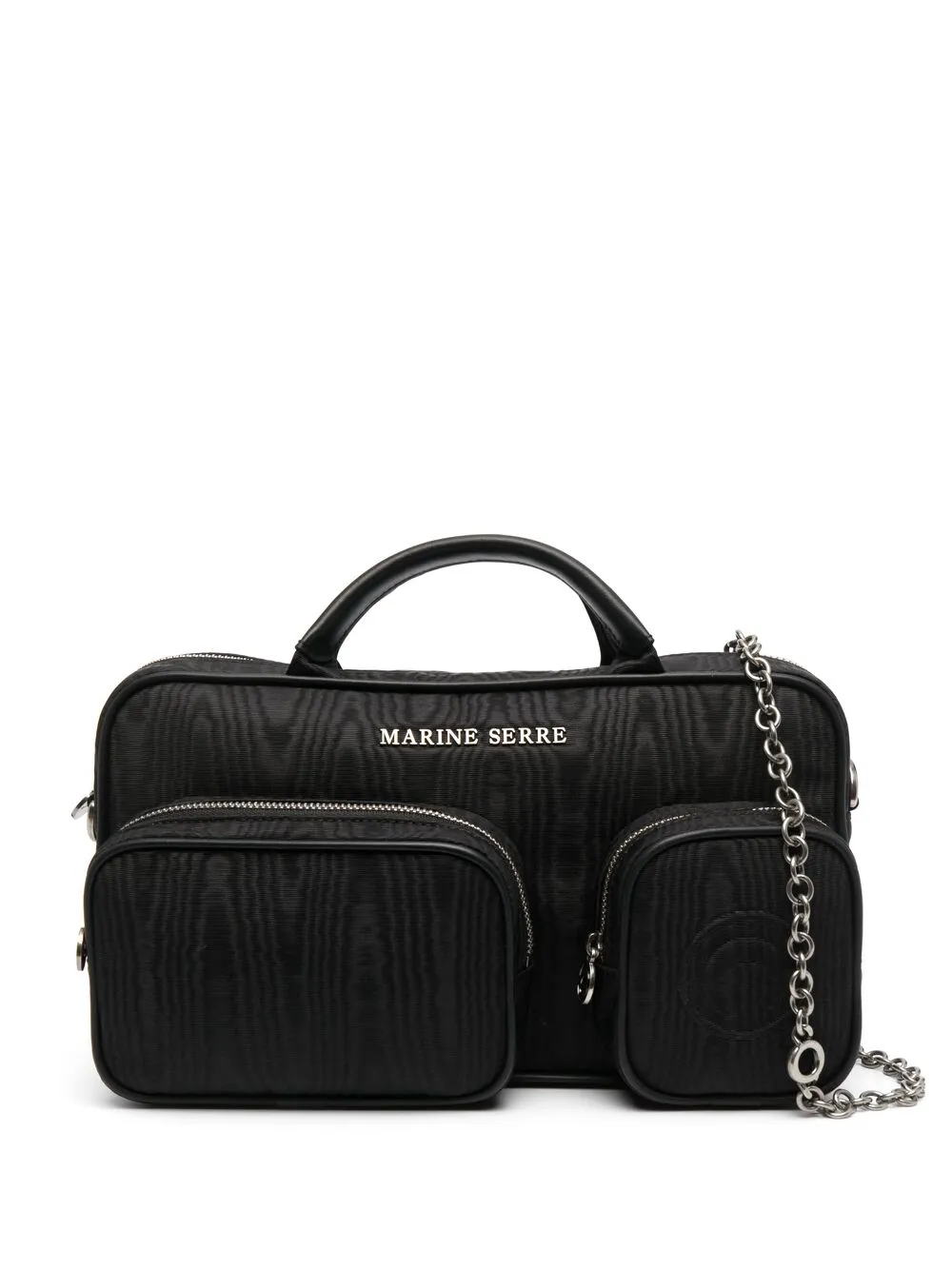 Сумка на плечо с логотипом Marine Serre, черный
Сумка на плечо с логотипом Marine Serre, черный