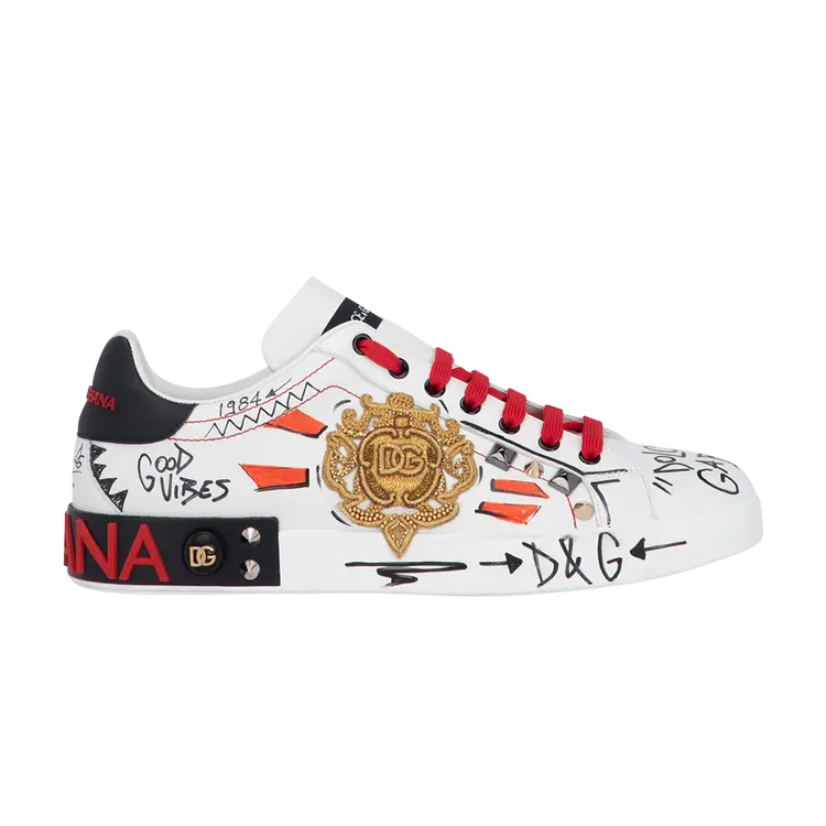 Кроссовки Dolce & Gabbana Portofino 'Embroidery and Studs', белый
Кроссовки Dolce & Gabbana Portofino 'Embroidery and Studs', белый