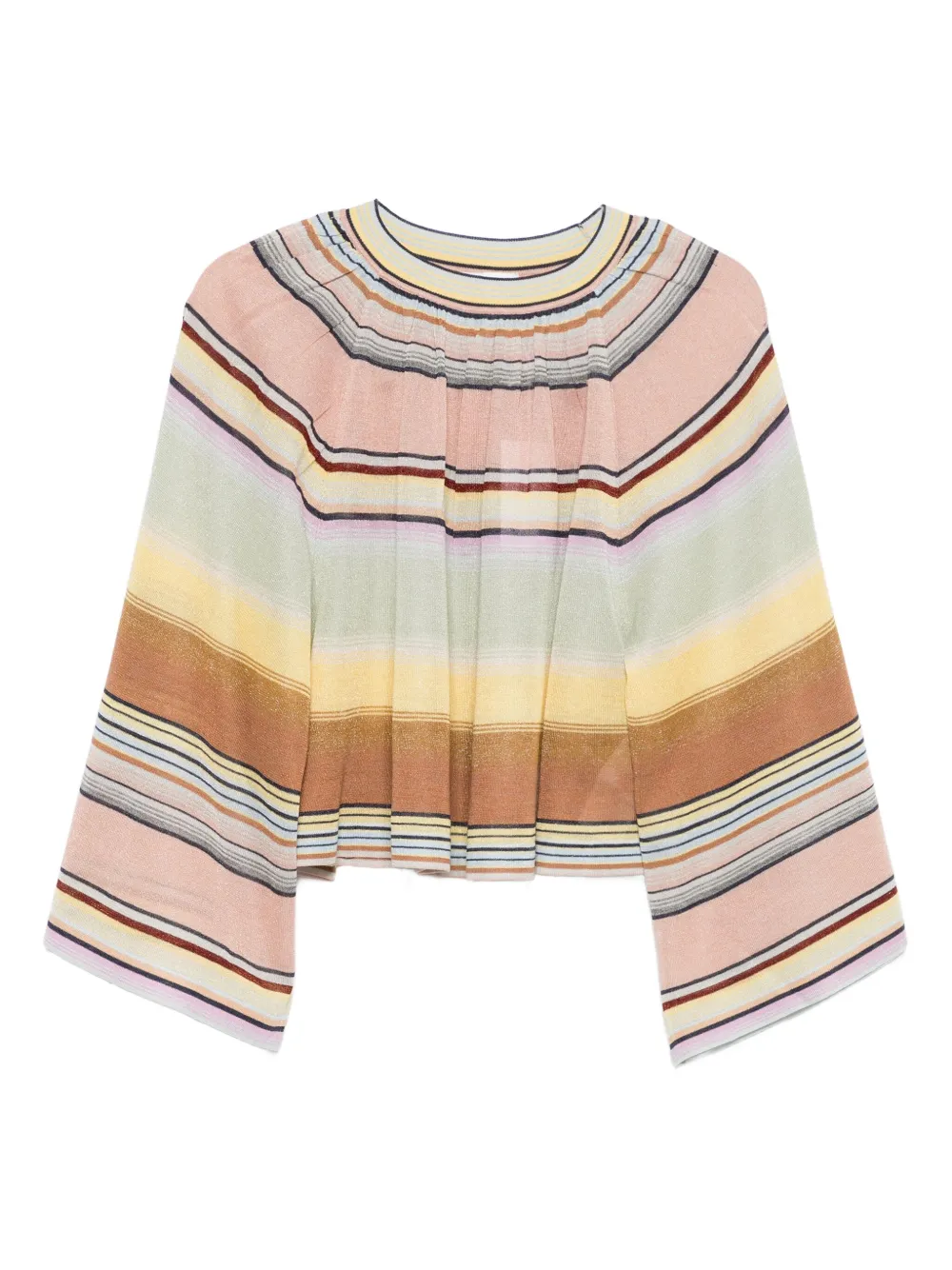 Плиссированный топ Coco в полоску ZIMMERMANN, розовый
Плиссированный топ Coco в полоску ZIMMERMANN, розовый