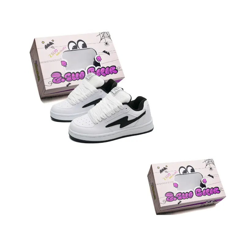 Z.SUO Абразивостойкие легкие низкие скейтерские кроссовки с увеличенной высотой унисекс белые с черной подошвой, цвет White with Black Sole
Z.SUO Абразивостойкие легкие низкие скейтерские кроссовки с увеличенной высотой унисекс белые с черной подошвой, цвет White with Black Sole