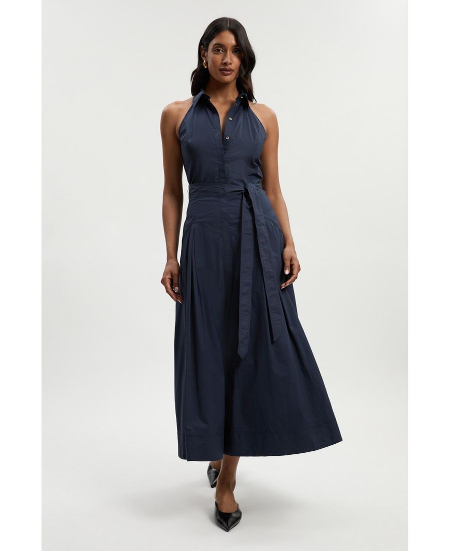 Женское платье-рубашка миди с заниженной талией Karen Millen, Navy
Женское платье-рубашка миди с заниженной талией Karen Millen, Navy