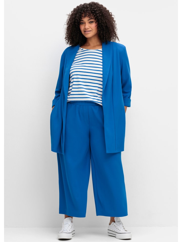 Блейзер sheego, кобальтовый синий
Блейзер sheego, кобальтовый синий