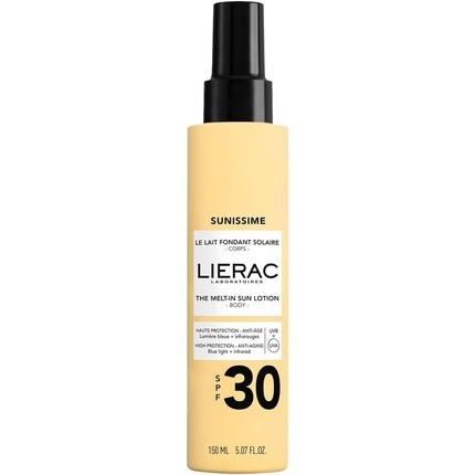 Lierac Sunissime Le Lait Fondant Solaire Corps Spf30 150мл
Lierac Sunissime Le Lait Fondant Solaire Corps Spf30 150мл