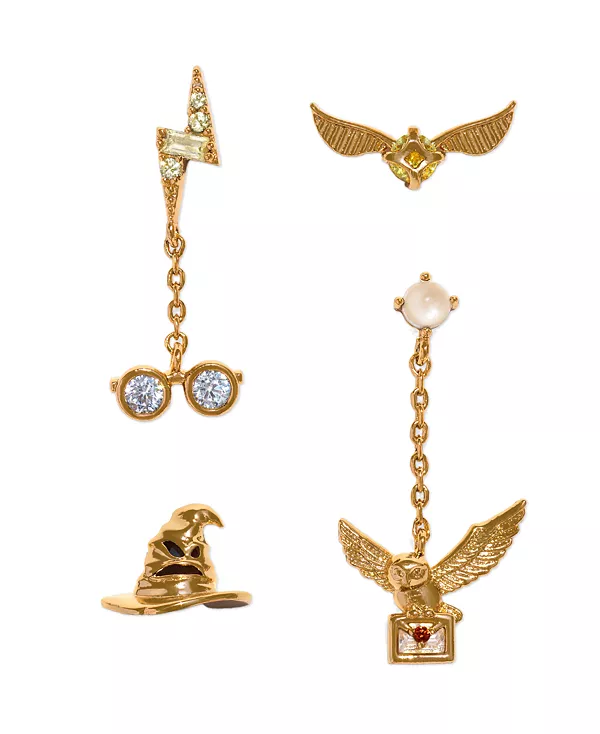 Комплект из позолоченных серег из фильма «Гарри Поттер: Возвращение в Хогвартс» Girls Crew, gold
Комплект из позолоченных серег из фильма «Гарри Поттер: Возвращение в Хогвартс» Girls Crew, gold