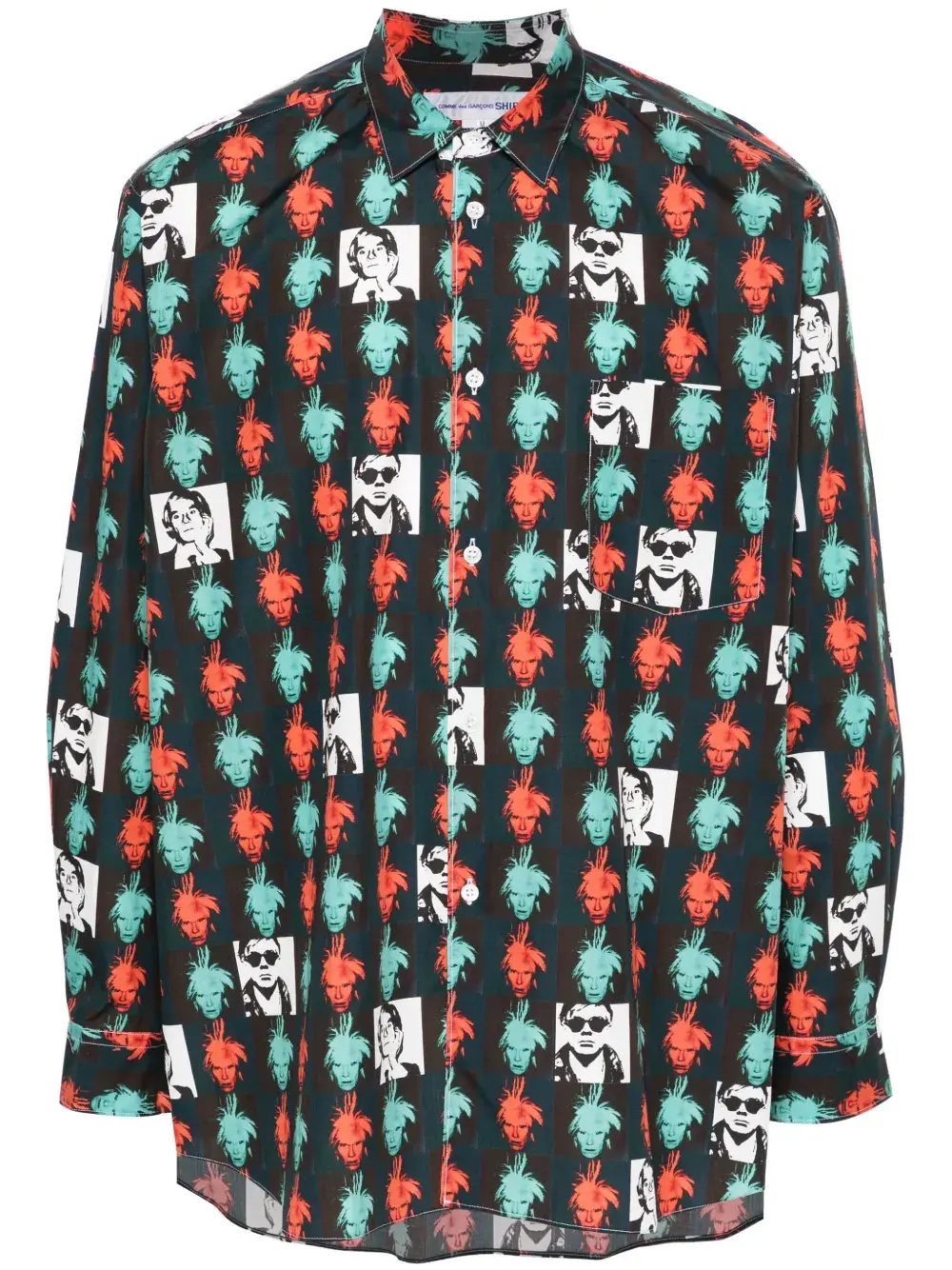 Рубашка с принтом Andy Warhol Comme Des Garçons Shirt, черный
Рубашка с принтом Andy Warhol Comme Des Garçons Shirt, черный