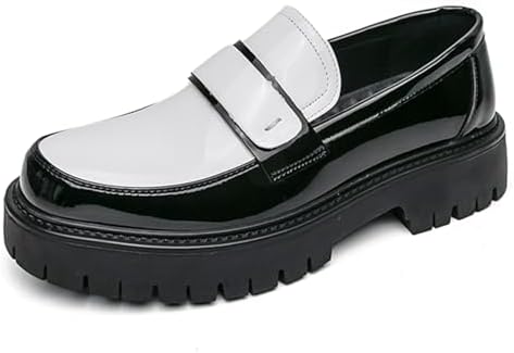 Мужские модные массивные лоферы на высокой платформе Penny с круглым носком, на липучке, с подошвой, предотвращающей скольжение, для деловой, рабочей и повседневной носки. Размеры 6-14 Qooel, белый/черный
Мужские модные массивные лоферы на высокой платформе Penny с круглым носком, на липучке, с подошвой, предотвращающей скольжение, для деловой, рабочей и повседневной носки. Размеры 6-14 Qooel, белый/черный