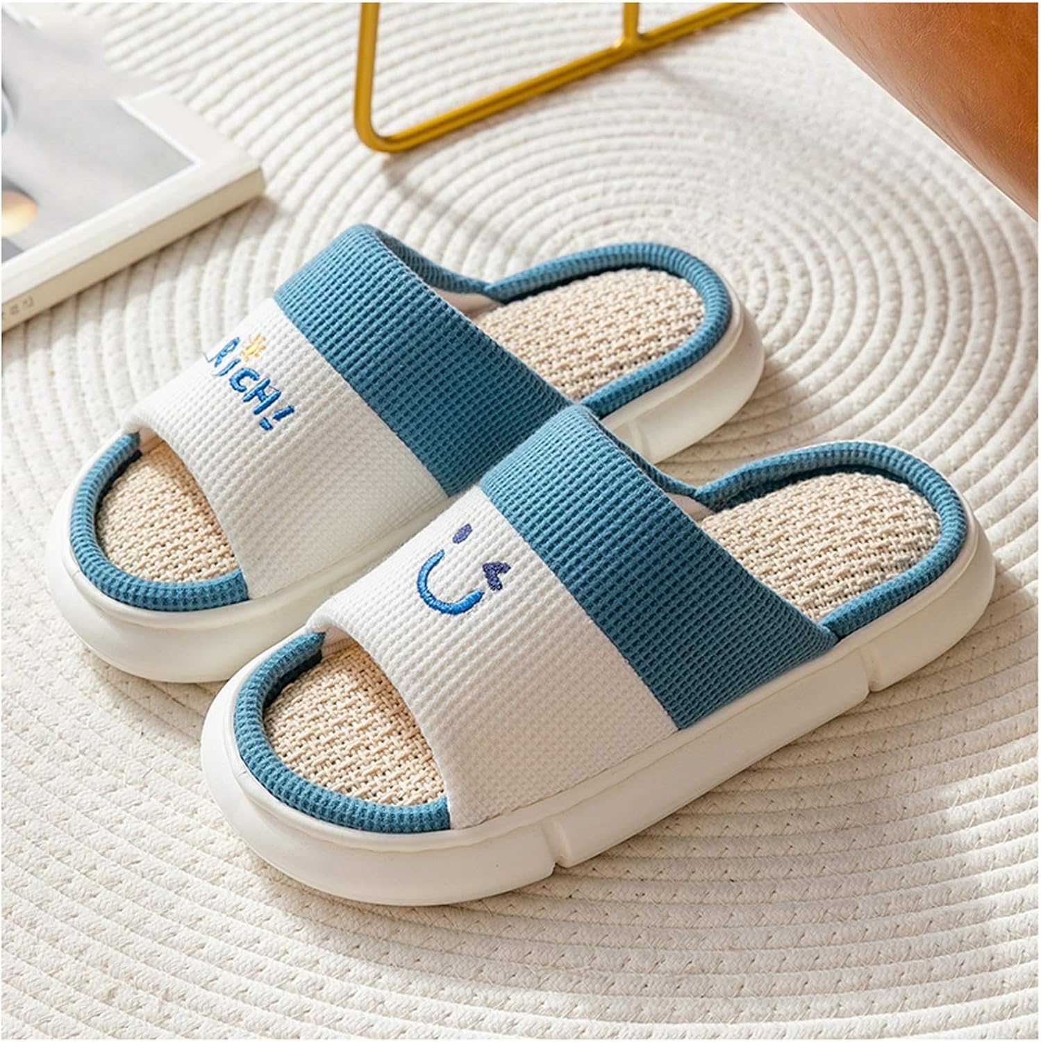 Домашние тапочки-шлепанцы Flip Flop, женские, летние, для дома, из хлопка и льна, на все сезоны, бесшумные, с мягкой подошвой, весна и осень, толстая подошва, мужские тапочки-шлепанцы (Цвет: E, Размер: 40-41) Xilin-1987, 40-41 D
Домашние тапочки-шлепанцы Flip Flop, женские, летние, для дома, из хлопка и льна, на все сезоны, бесшумные, с мягкой подошвой, весна и осень, толстая подошва, мужские тапочки-шлепанцы (Цвет: E, Размер: 40-41) Xilin-1987, 40-41 D