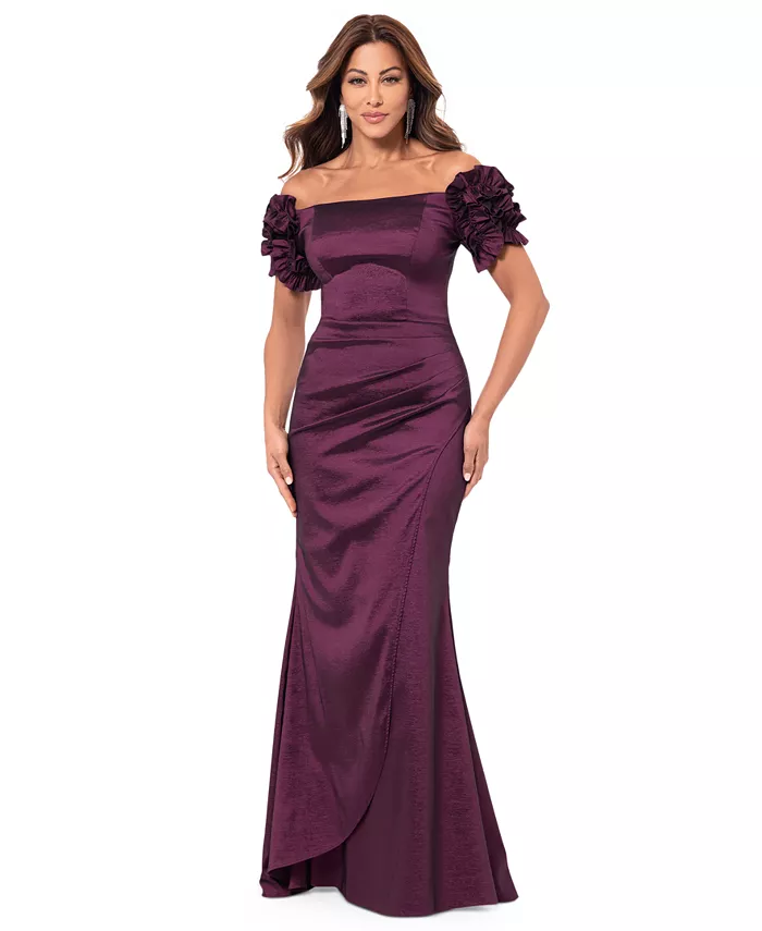 Женское платье с открытыми плечами и рукавами с цветочным принтом XSCAPE, фиолетовый
Женское платье с открытыми плечами и рукавами с цветочным принтом XSCAPE, фиолетовый