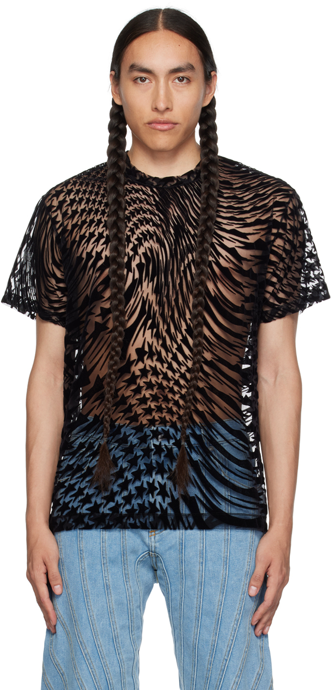 Черная футболка с принтом «Звезда» Mugler
Черная футболка с принтом «Звезда» Mugler