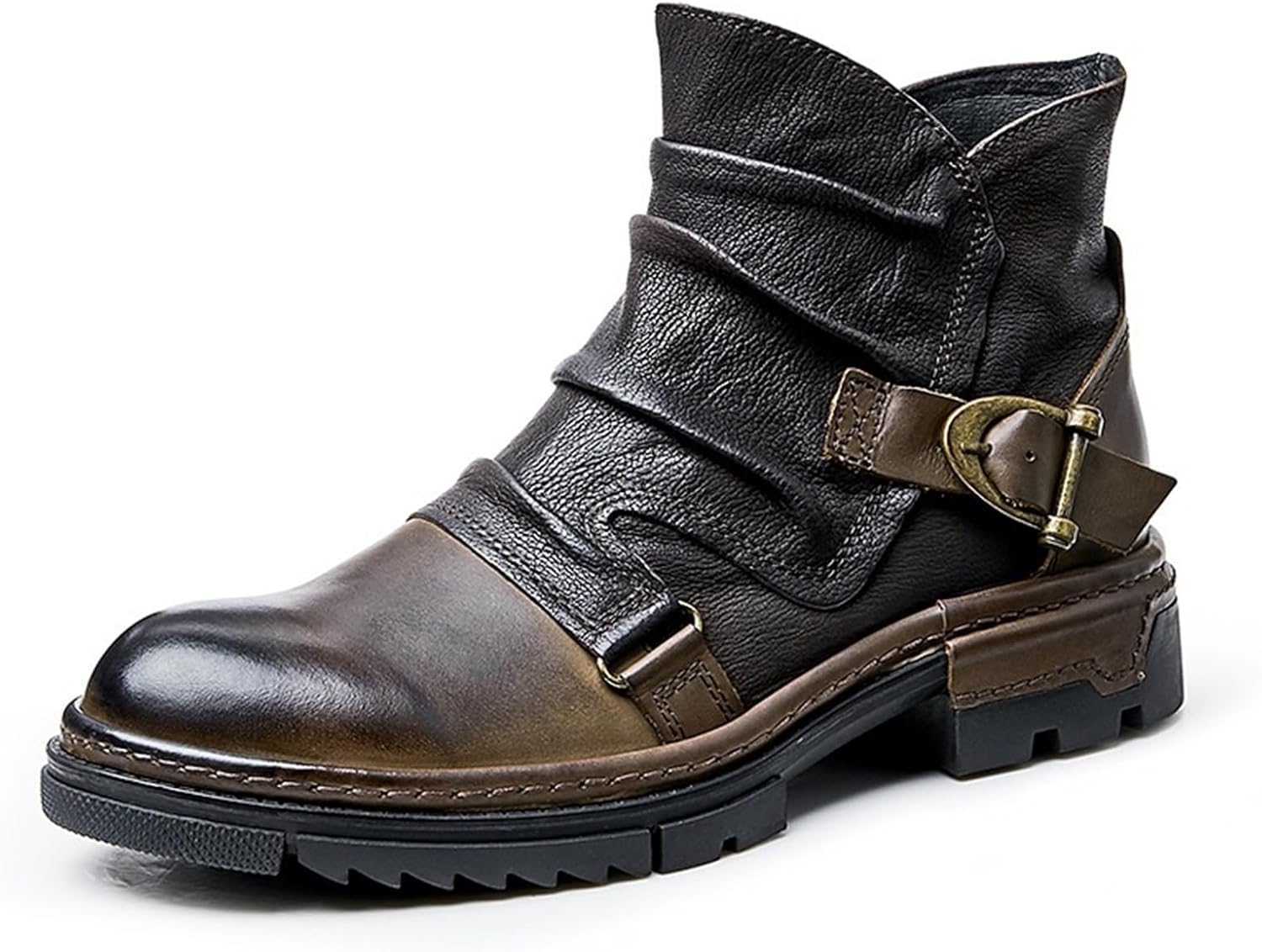 Мужские модные челси-ботинки с боковой молнией, кожаные, деловые и формальные, с наружной подошвой, для прогулок, повседневные, рабочие, удобные, с круглым носком, панк-ботинки до щиколотки, мотоциклетные ботинки для мужчин Generic, темно-коричн...
Мужские модные челси-ботинки с боковой молнией, кожаные, деловые и формальные, с наружной подошвой, для прогулок, повседневные, рабочие, удобные, с круглым носком, панк-ботинки до щиколотки, мотоциклетные ботинки для мужчин Generic, темно-коричн...