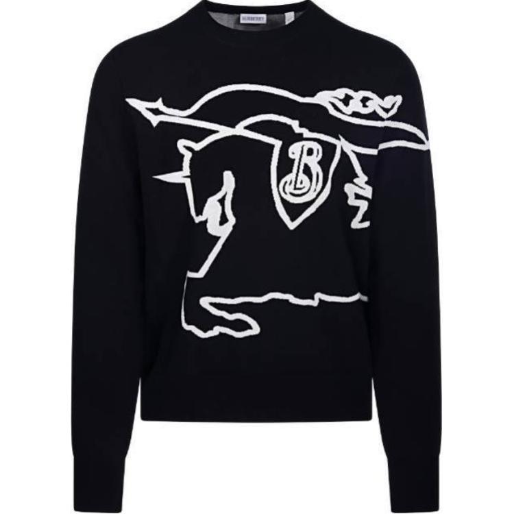 Вышитая хлопковая толстовка EKD Burberry, черная
Вышитая хлопковая толстовка EKD Burberry, черная