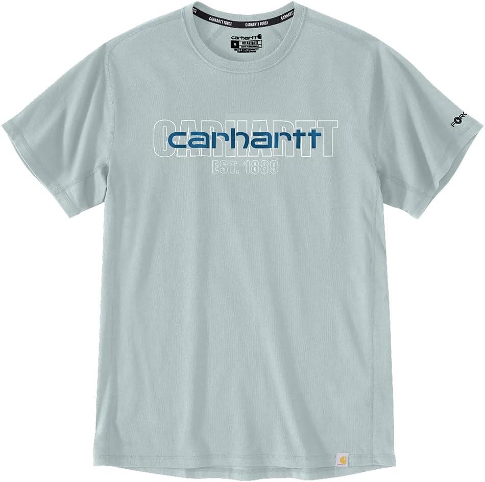 Футболка Carhartt Men's Force Relaxed Fit Midweight с коротким рукавом и логотипом, Dew Drop
Футболка Carhartt Men's Force Relaxed Fit Midweight с коротким рукавом и логотипом, Dew Drop