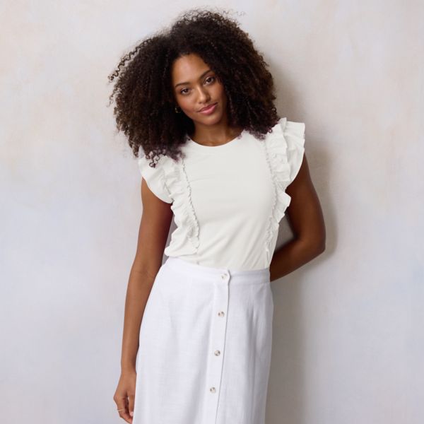 Миниатюрная майка из смешанной техники Lc Lauren Conrad, цвет stone white
Миниатюрная майка из смешанной техники Lc Lauren Conrad, цвет stone white