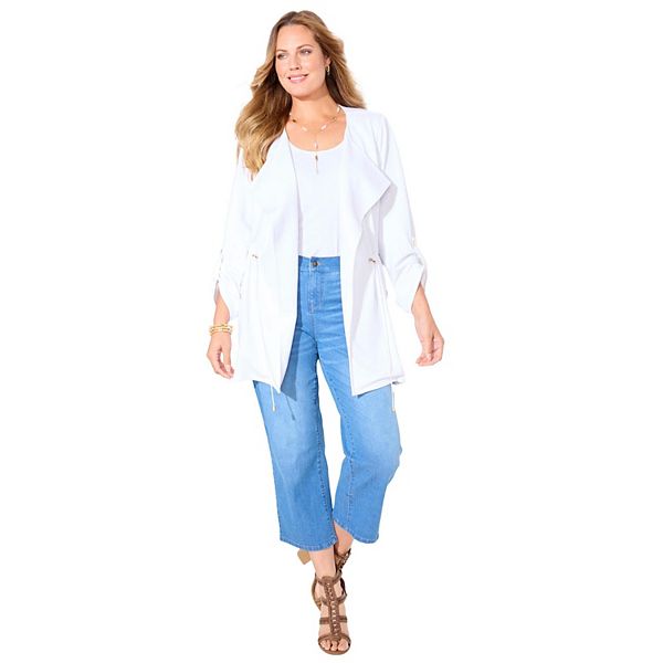 Женская куртка утилитарная plus size ponte Catherines, White
Женская куртка утилитарная plus size ponte Catherines, White
