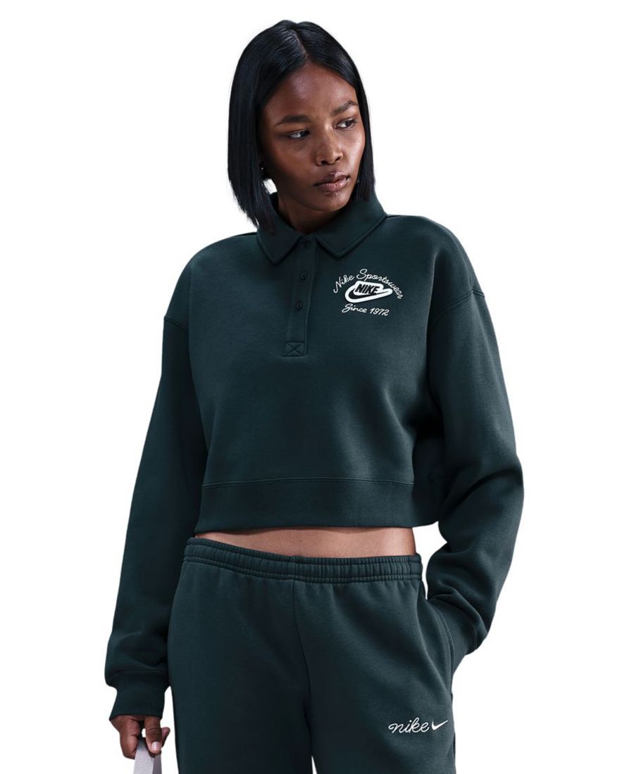 Женская флисовая блузка Phoenix свободного кроя с воротником Nike, Seaweed
Женская флисовая блузка Phoenix свободного кроя с воротником Nike, Seaweed