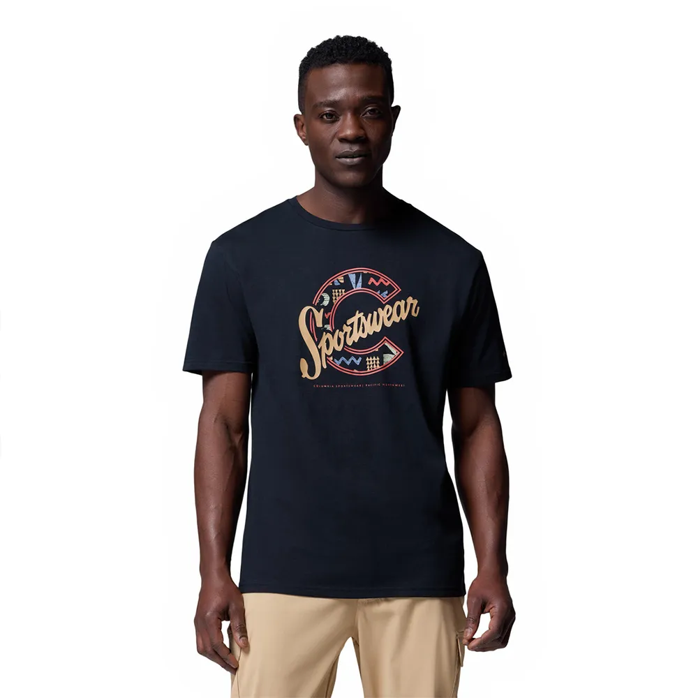 Футболка с коротким рукавом Columbia Rapid Ridge Graphic, синий 
Футболка с коротким рукавом Columbia Rapid Ridge Graphic, синий