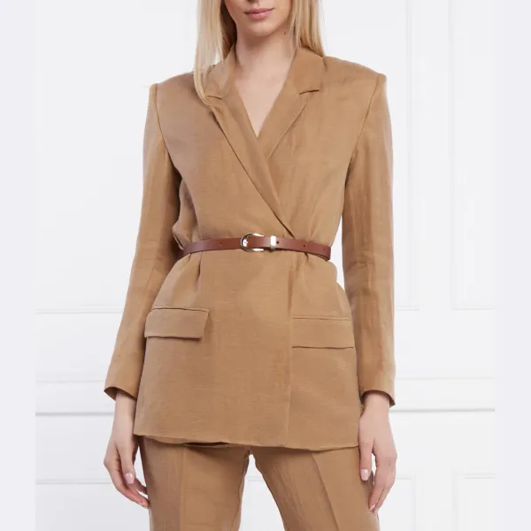 Элегантный льняной жакет свободного кроя Liu Jo, коричневый
Элегантный льняной жакет свободного кроя Liu Jo, коричневый