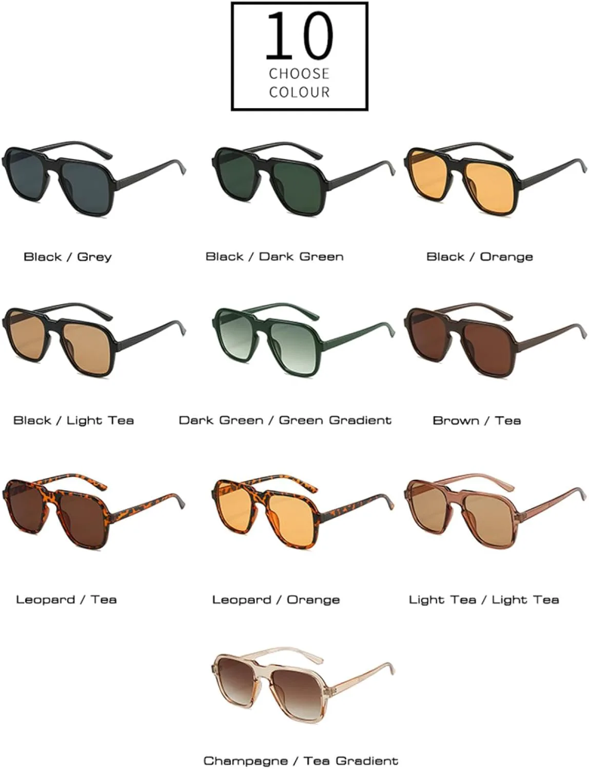 Женские солнцезащитные очки в стиле ретро с прозрачными линзами с градиентом цвета «океан», защитой от УФ-излучения UV400 и леопардовым принтом TOIPASTN, Black Grey
Женские солнцезащитные очки в стиле ретро с прозрачными линзами с градиентом цвета «океан», защитой от УФ-излучения UV400 и леопардовым принтом TOIPASTN, Black Grey