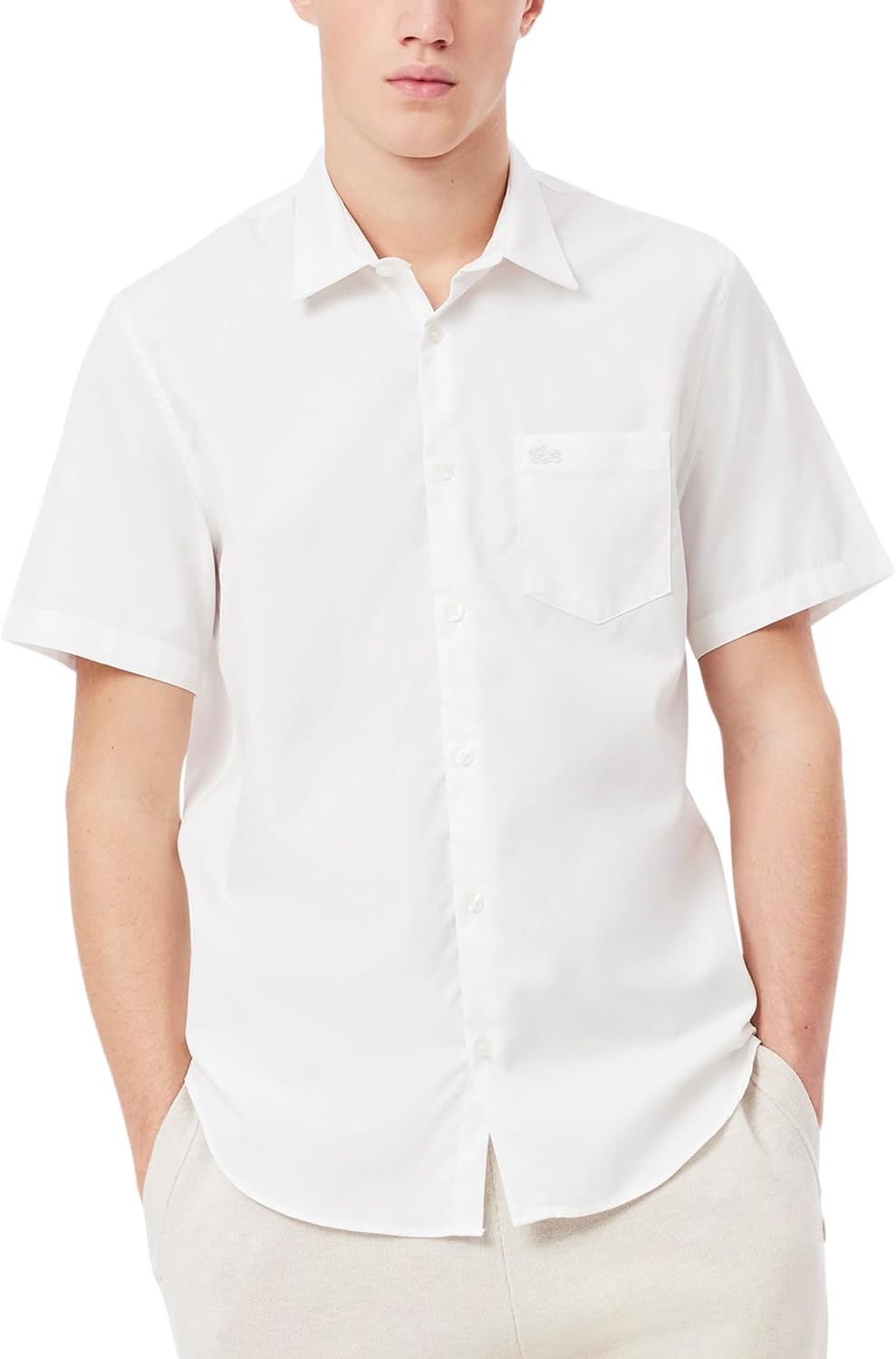 Lacoste мужская рубашка с коротким рукавом Regular Fit из основной коллекции, White
Lacoste мужская рубашка с коротким рукавом Regular Fit из основной коллекции, White