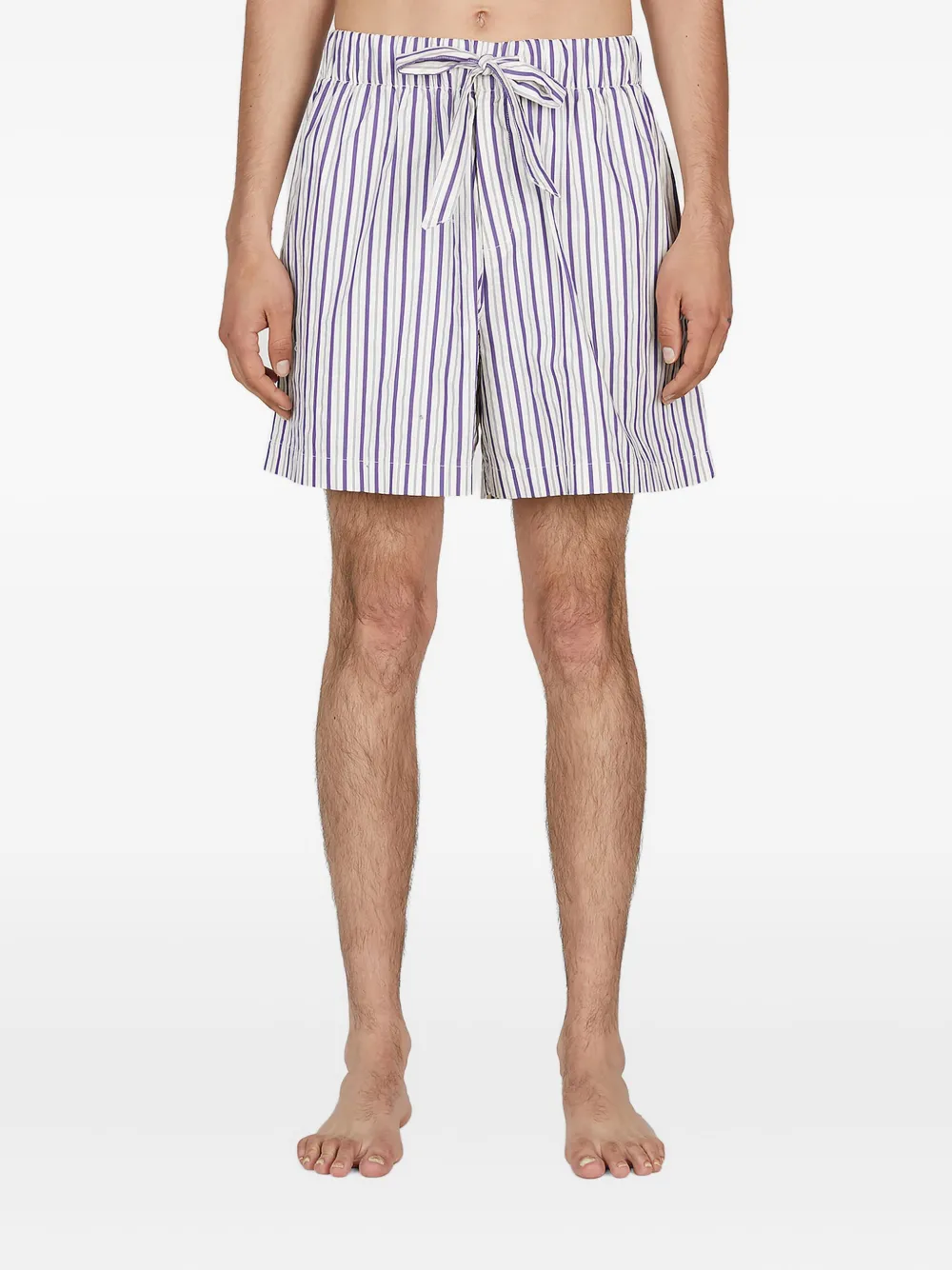 Полосатые пижамные шорты с завязками TEKLA, белый
Полосатые пижамные шорты с завязками TEKLA, белый