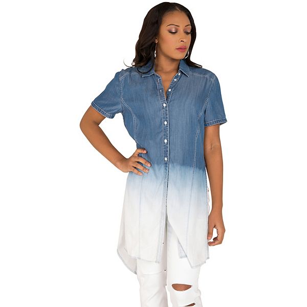 Футболка с коротким рукавом из тенсела с эффектом омбре для женщин с формами Poetic Justice
Футболка с коротким рукавом из тенсела с эффектом омбре для женщин с формами Poetic Justice