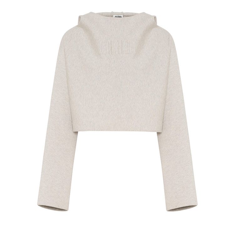 Худи Jean Paul Gaultier Cropped Bat Sleeves Hoodie, Heather Grey 
Худи Jean Paul Gaultier Cropped Bat Sleeves Hoodie, Heather Grey