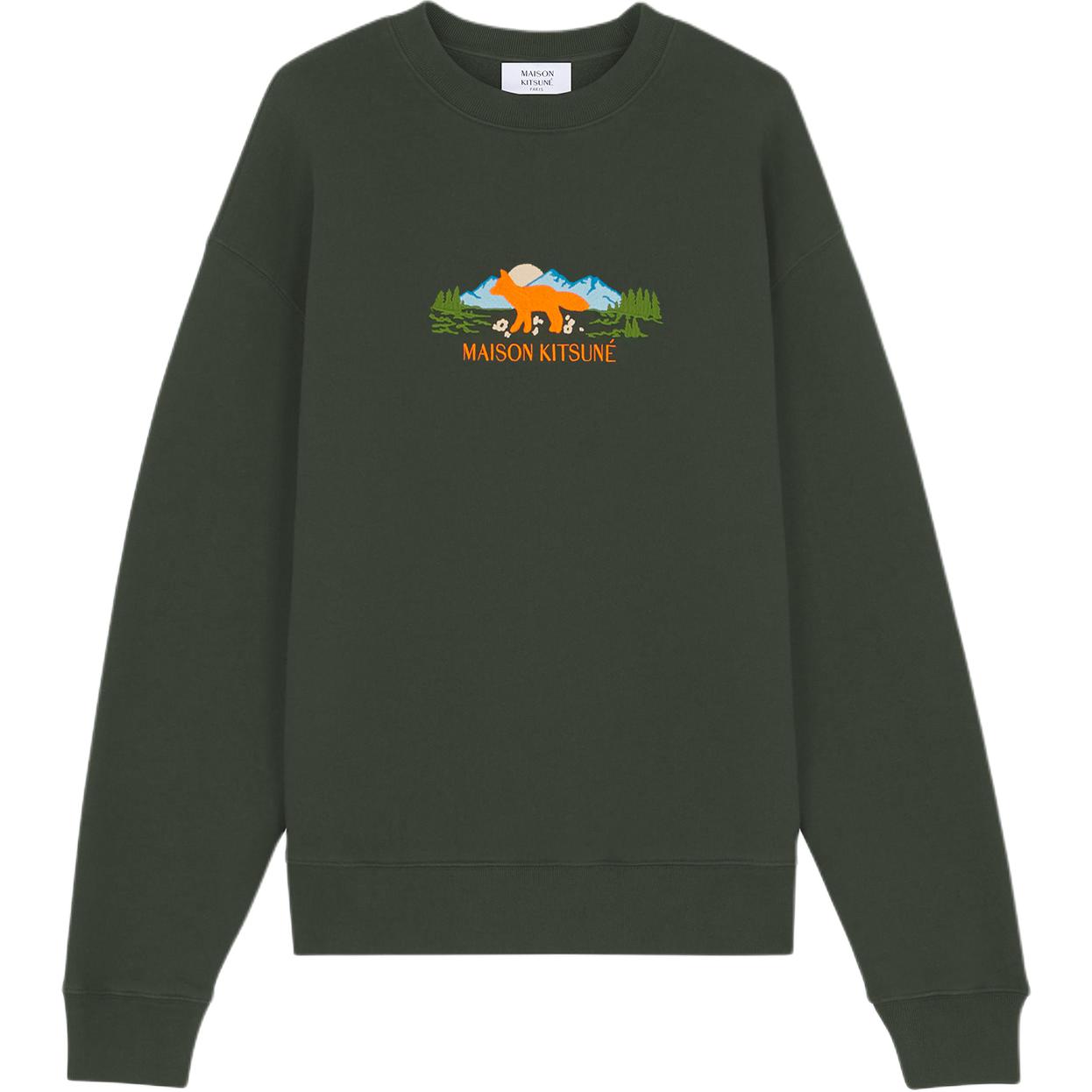 Толстовка Outdoor Profile Fox Crewneck Maison Kitsune, зеленый
Толстовка Outdoor Profile Fox Crewneck Maison Kitsune, зеленый