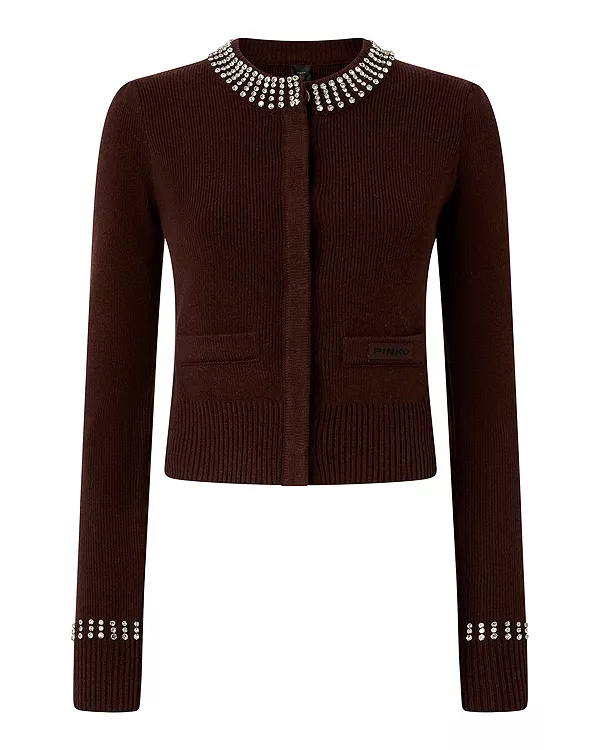 Кардиган Spezzino с круглым вырезом Pinko, коричневый
Кардиган Spezzino с круглым вырезом Pinko, коричневый