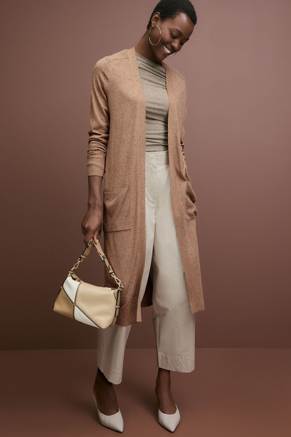 Удлиненный кардиган Next, коричневый
Удлиненный кардиган Next, коричневый