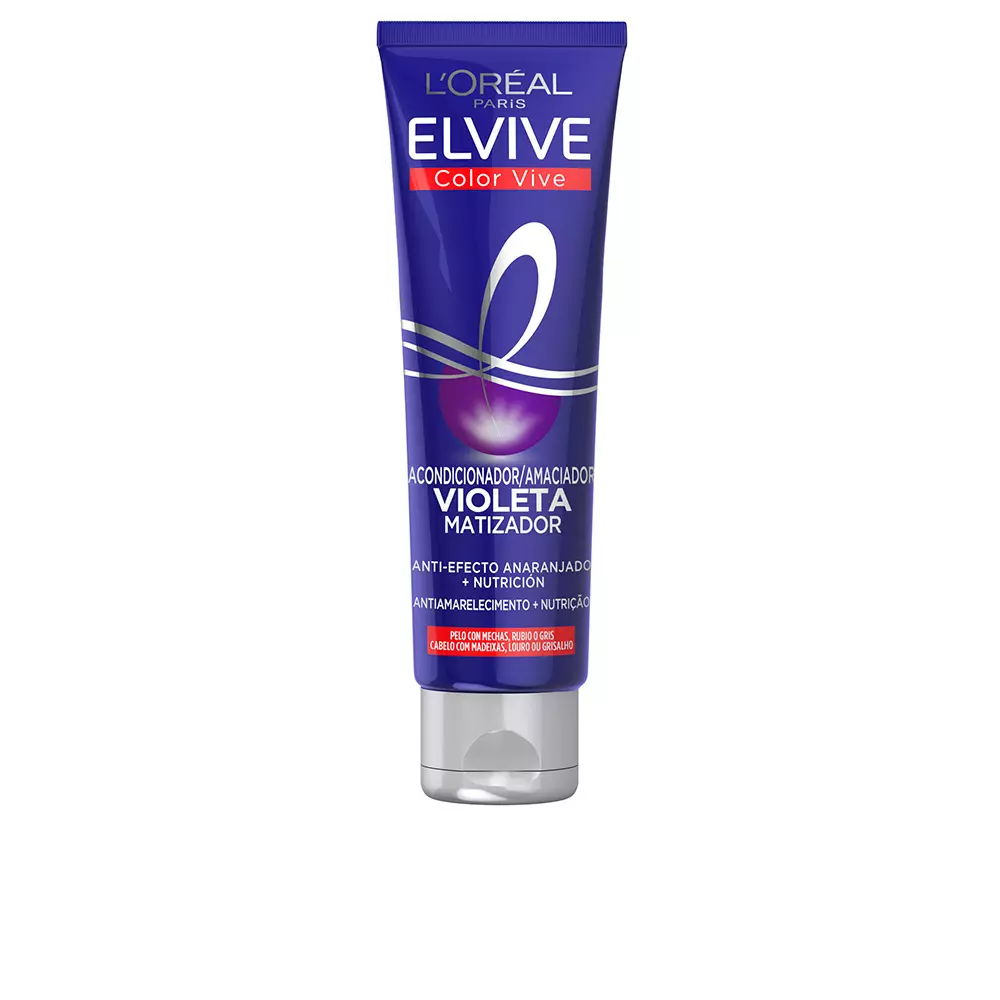 Маска для волос Elvive color-vive violeta mascarilla matizadora L'Oréal París, 150 мл.
Маска для волос Elvive color-vive violeta mascarilla matizadora L'Oréal París, 150 мл.