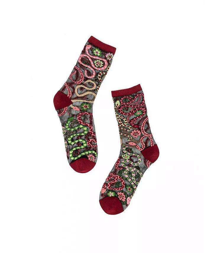 Женские прозрачные носки Serpentine Floral черного цвета Sock Candy
Женские прозрачные носки Serpentine Floral черного цвета Sock Candy