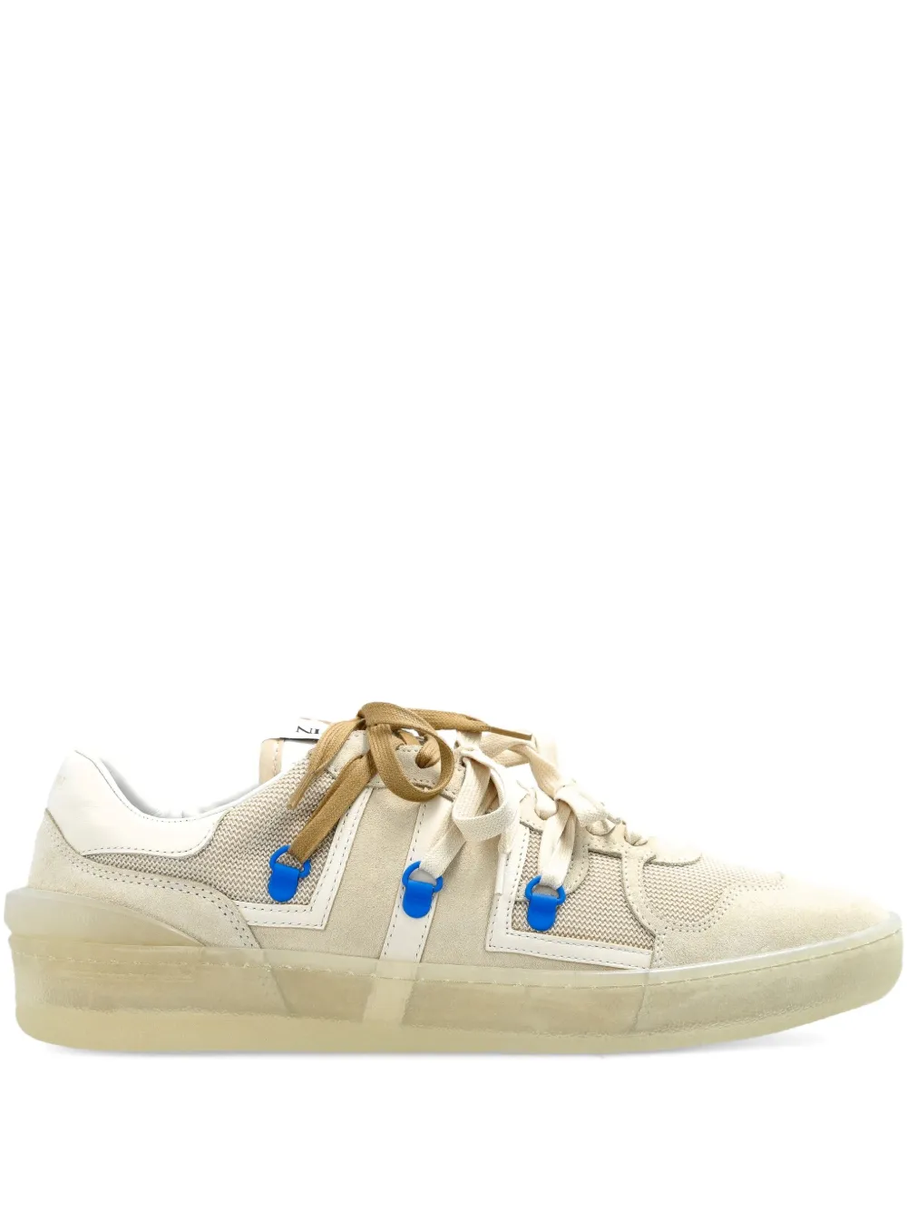 Кроссовки с панелями на шнуровке Lanvin, кремовый
Кроссовки с панелями на шнуровке Lanvin, кремовый