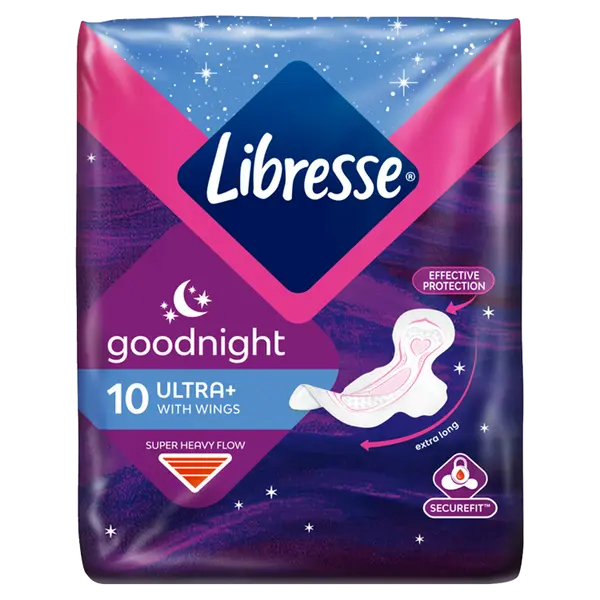 Гигиенические прокладки, 10 шт./1 упаковка. Libresse Ultra
Гигиенические прокладки, 10 шт./1 упаковка. Libresse Ultra
