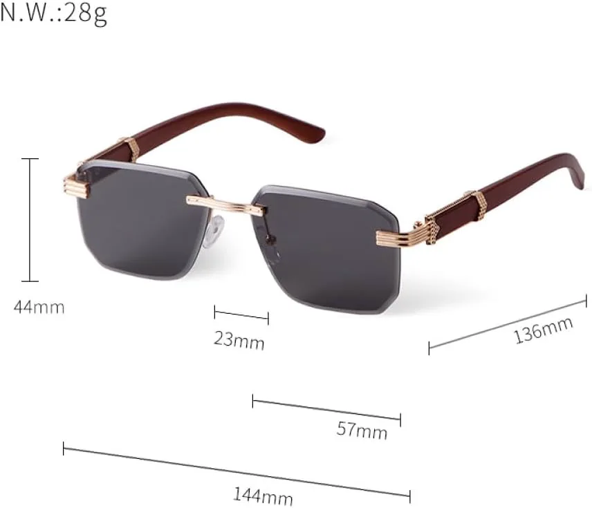 MUTYNE Роскошные безободковые квадратные солнцезащитные очки для мужчин, линзы с градиентом, металлические солнцезащитные очки с защитой от УФ-излучения UV400, C3
MUTYNE Роскошные безободковые квадратные солнцезащитные очки для мужчин, линзы с градиентом, металлические солнцезащитные очки с защитой от УФ-излучения UV400, C3