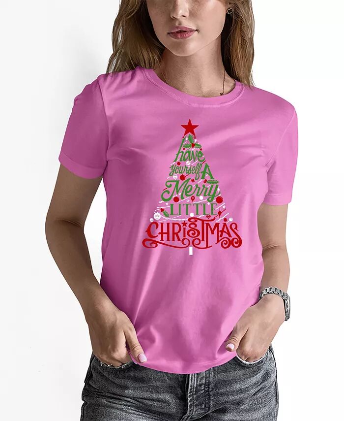 Женская футболка с круглым вырезом и надписью «Have Yourself a Merry Little Christmas» LA Pop Art, розовый
Женская футболка с круглым вырезом и надписью «Have Yourself a Merry Little Christmas» LA Pop Art, розовый