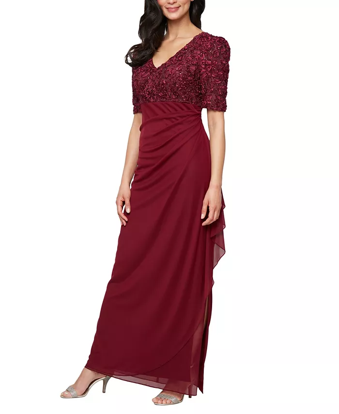 Платье Petite Empire с талией Alex Evenings, красный
Платье Petite Empire с талией Alex Evenings, красный